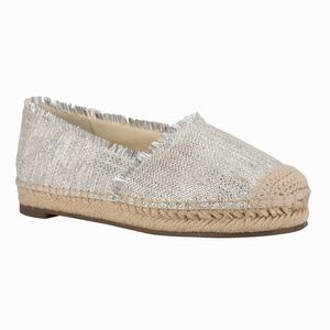 Nine West Maybe Espadrilles - Silver - Ireland (FX0642138)